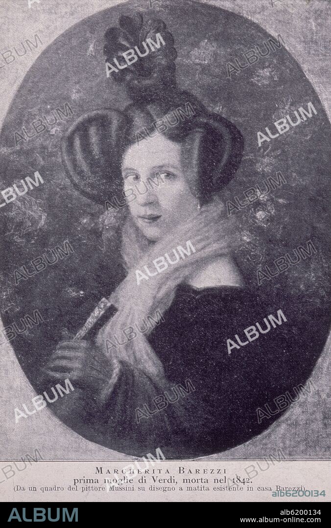 AUTOR LIBRE 01307. E-L'ILLUST. ITALIANA-MARGHERITA BAREZZI-1ªMUJER DE VERDI MUERTA EN 1842(SEGÚN CUADRO DE MUSSINI).
