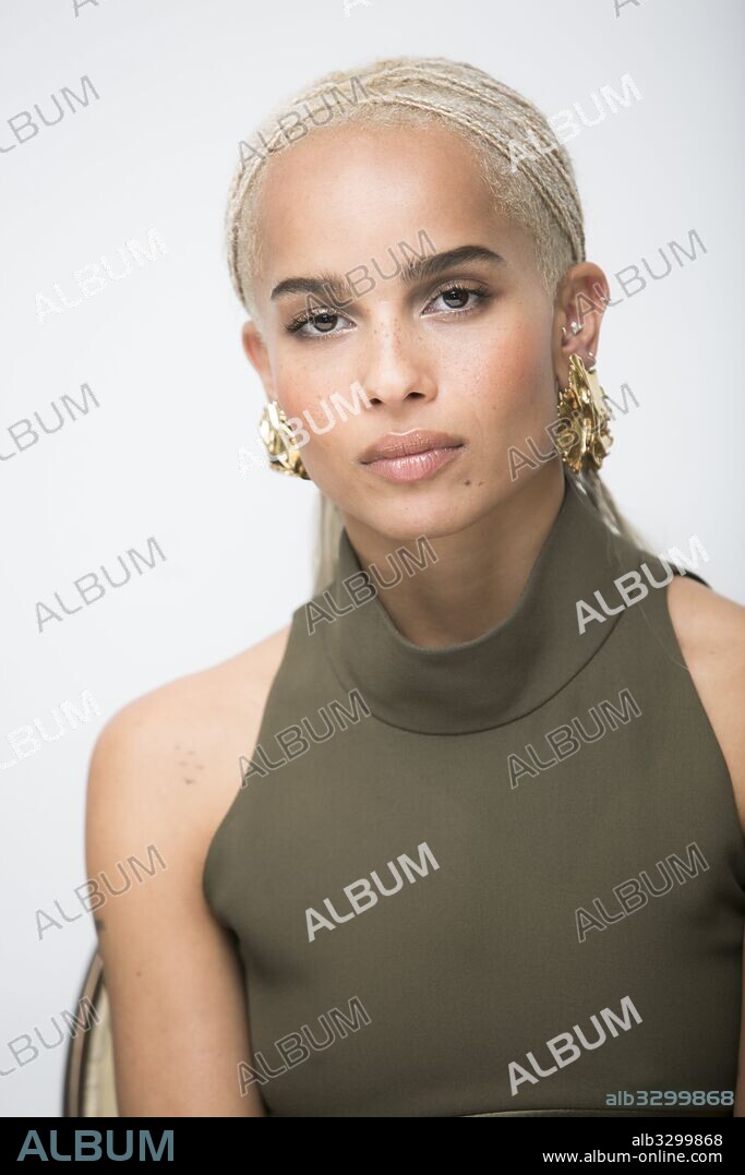 ZOE KRAVITZ. February 7, 2017 - Hollywood, California, U.S. - ZOE KRAVITZ promotes television series 'Big Little Lies.' Zoe Isabella Kravitz (born December 1, 1988 California) is an American actress, singer and model. She is the daughter of musician L. Kravitz and actress L. Bonet. She first appeared in the films No Reservations (2007) and The Brave One (2007), and played Angel Salvadore in the Marvel Comics film X-Men: First Class (2011). She played rock singer Pearl on the fourth season of the Showtime television series Californication, After Earth (2013), The Divergent Series, and played Toast the Knowing in George Miller's Mad Max: Fury Road (2015), which was nominated for Best Picture at the Academy Awards. Kravitz fronts the band Lolawolf, when not working as an actress. Fantastic Beasts and Where to Find Them 2 (2018), Gemini (2017), Rock That Body (2017), Big Little Lies (TV Series 2017) Kin (2017), Viena and the Fantomes (2017), The LEGO Batman Movie (2017. 07/02/2017