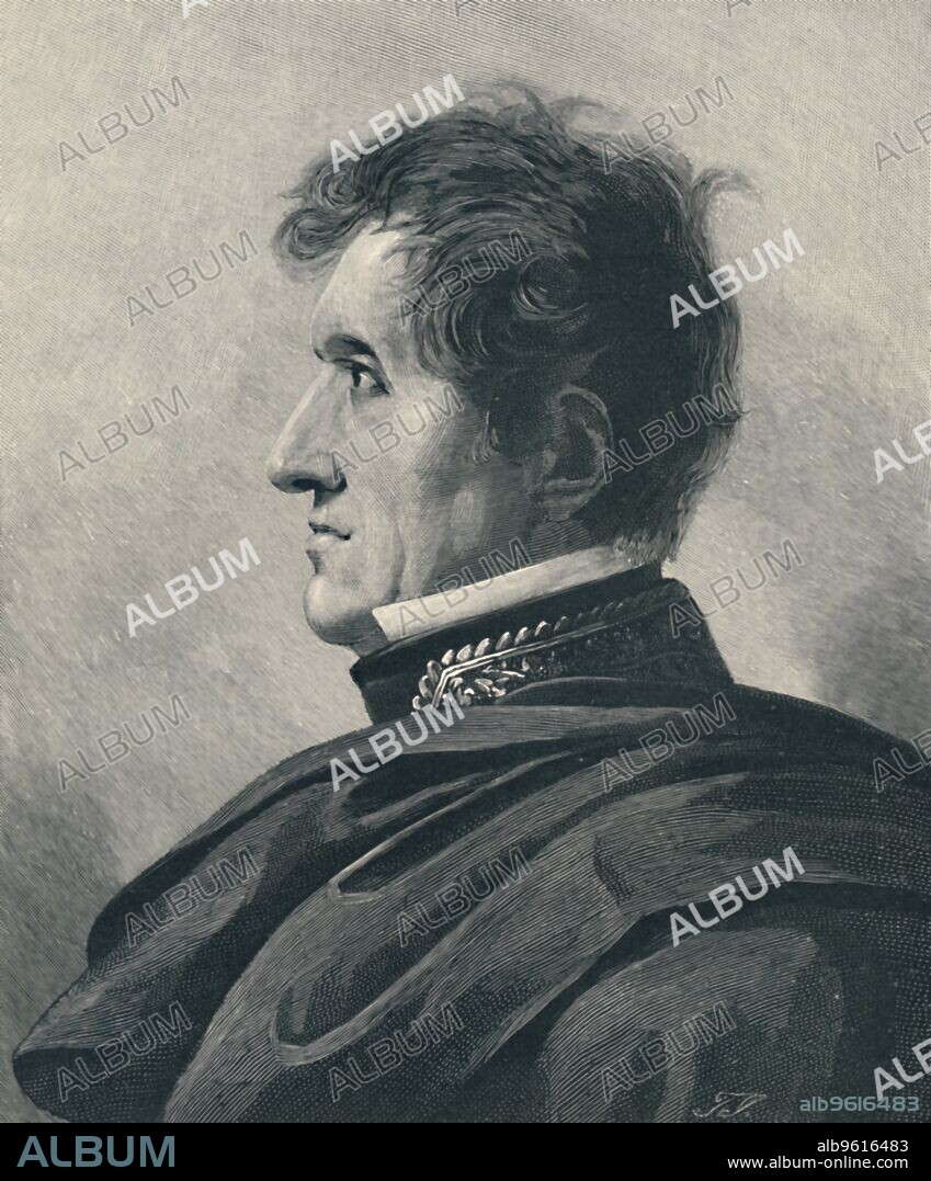 T JOHNSON. 'Marshal Nicolas-Jean-De-Dieu Soult - Duke of Dalmatia', c1810, (1896). Marshal General Jean-de-Dieu Soult, 1st Duke of Dalmatia, (1769-1851) was a French general and statesman, named Marshal of the Empire in 1804 and often called Marshal Soult. Engraving after the painting by Pierre-Louis De Laval. From Life of Napoleon Bonaparte, Volume III, by William Milligan Sloane. [The Century Co., New York, 1896].