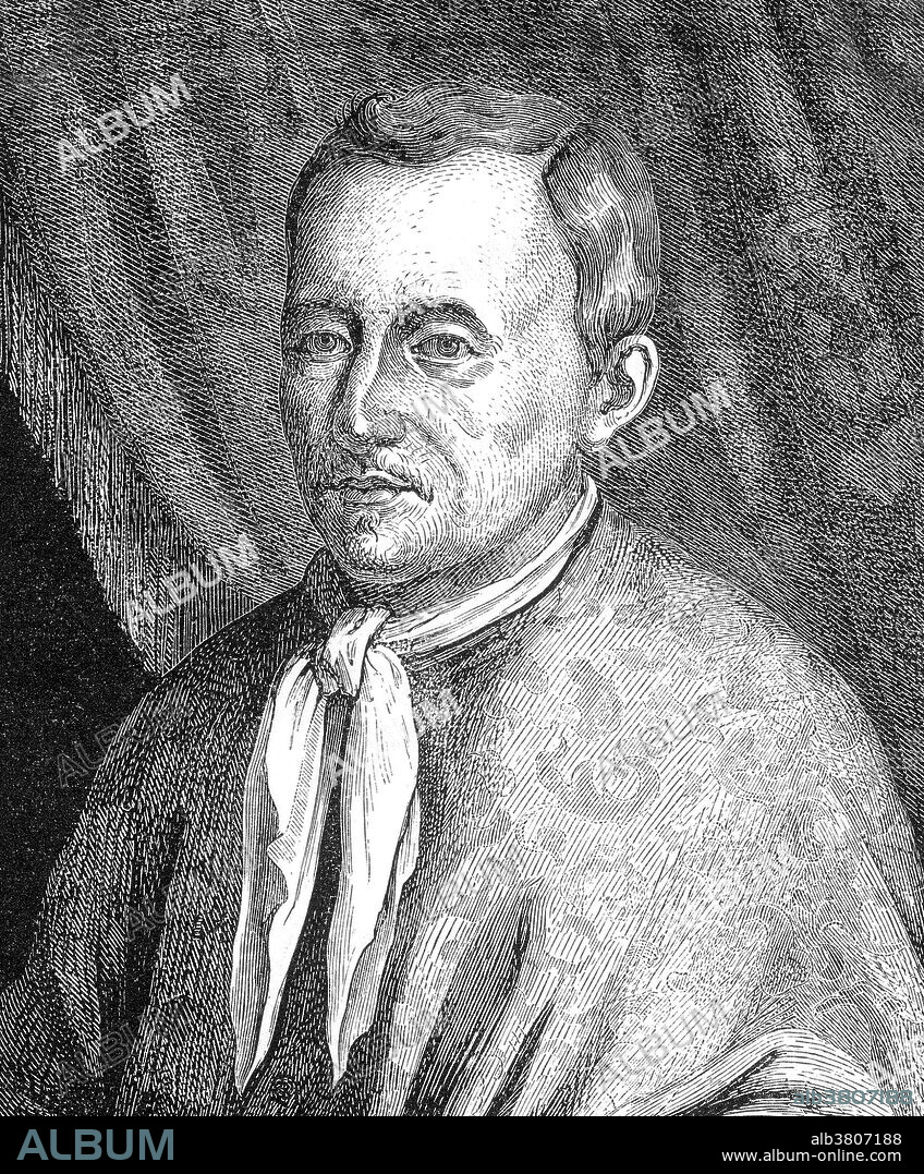 Jan Baptist van Helmont (January 12, 1580 - December 30, 1644) was a Flemish chemist, physiologist, and physician. He married well and retired early from his medical practice and occupied himself with chemical experiments. He is sometimes considered to be "the founder of pneumatic chemistry" as he was the first to understand that there are gases distinct in kind from atmospheric air. The very word "gas" he claimed as his own invention, and he perceived that his "gas sylvestre" (carbon dioxide) given off by burning charcoal, was the same as that produced by fermenting must, which sometimes renders the air of caves unbreathable. For Van Helmont, air and water were the two primitive elements. To determine where plants get their mass he grew a willow tree in a pot and measured the amount of soil, the weight of the tree and the water he added. After five years the plant had gained about 164 pounds. He argued believed that water was the source of the extra mass and the plant's source of life. He also wrote extensively on the subject of digestion and believed that digestion was aided by a chemical reagent, or "ferment", within the body, such as inside the stomach. He died in 1644 at the age of 65.