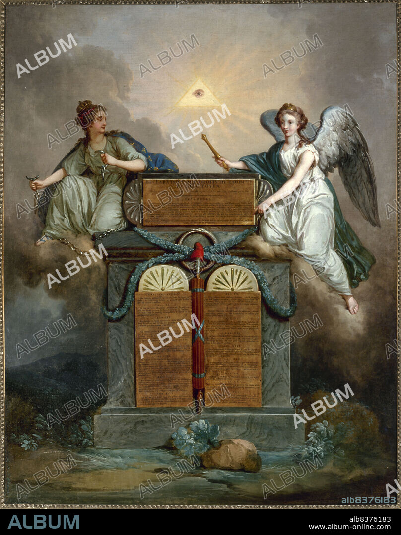 JEAN JACQUES FRANçOIS LE BARBIER. Declaration of the Rights of Man and of the Citizen, c1789.