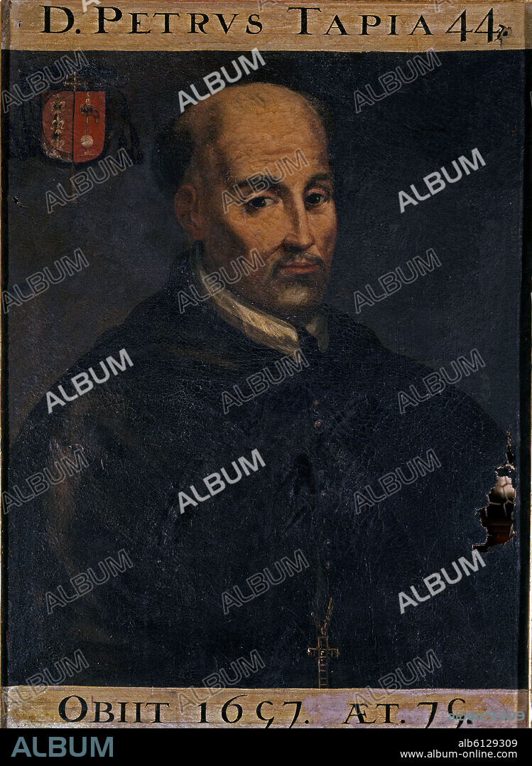 ANONYMOUS. 'Portrait of Pedro de Tapia', 17th century.