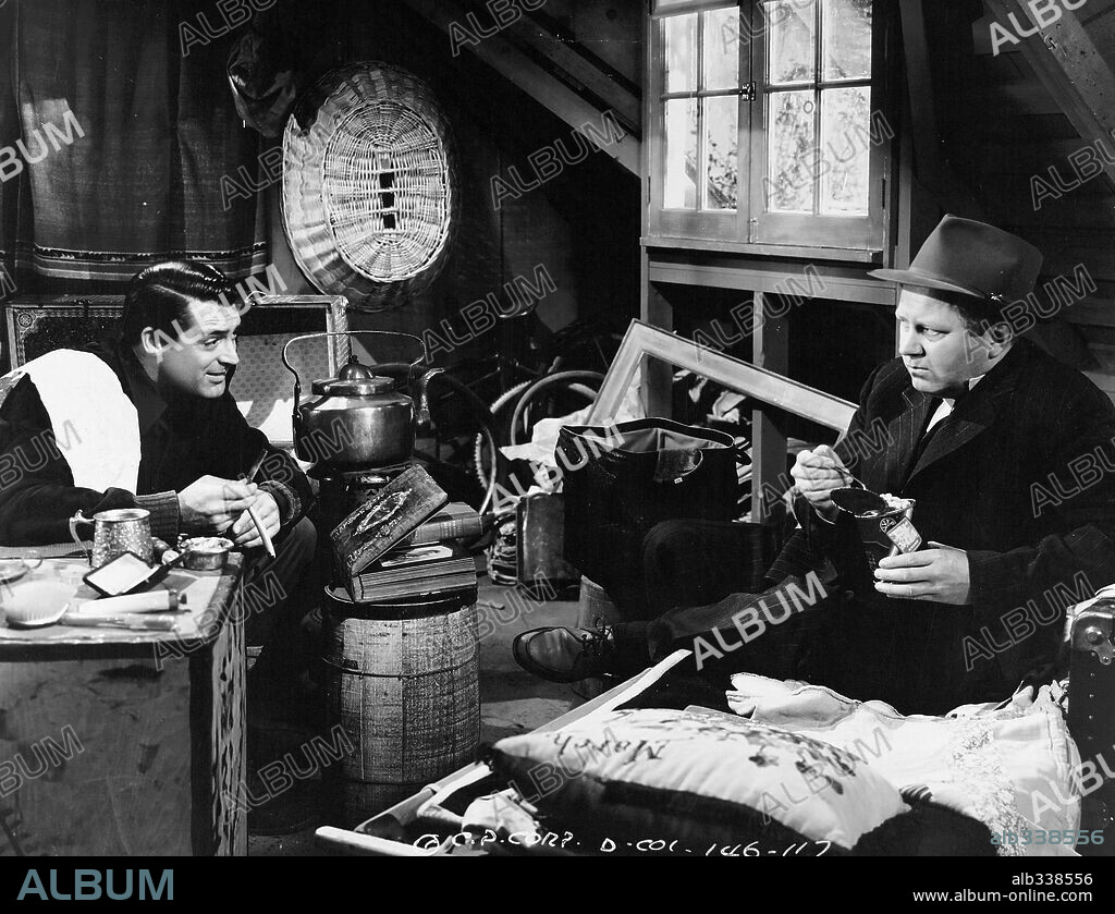 CARY GRANT and EDGAR BUCHANAN in THE TALK OF THE TOWN, 1942, directed by GEORGE STEVENS. Copyright COLUMBIA PICTURES.