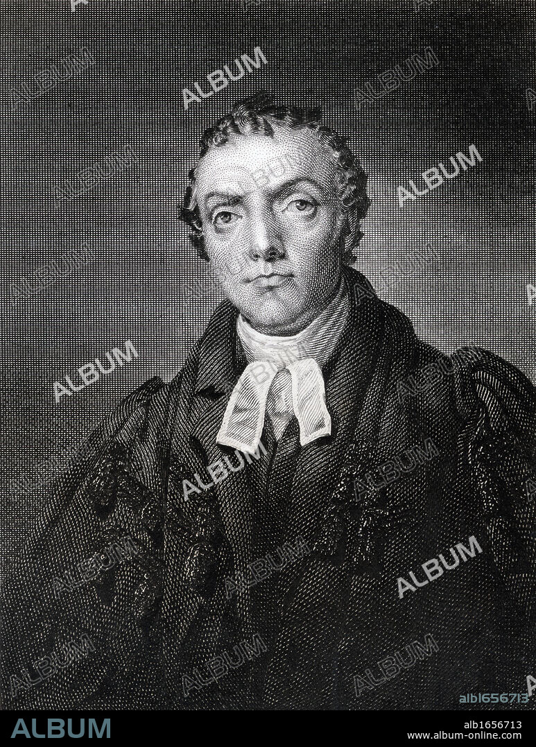 Thomas Chalmers 1780 to 1847 Scottish mathematician and leader of the Free Church of Scotland From the book The National Portrait Gallery Volume II published c1820.