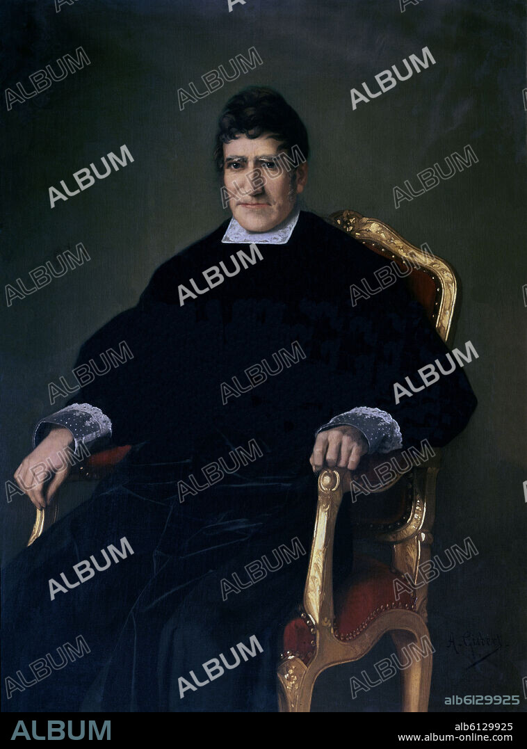 ANTONIO GISBERT (1834-1902). GALERIA DE RETRATOS - JOSE MARIA CALATRAVA - 1839 - O/L - 130x97 cm.