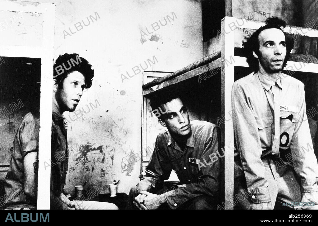 JOHN LURIE, ROBERTO BENIGNI und TOM WAITS in DOWN BY LAW - ALLES IM GRIFF, 1986 (DOWN BY LAW), unter der Regie von JIM JARMUSCH. Copyright PALACE PICTURES.