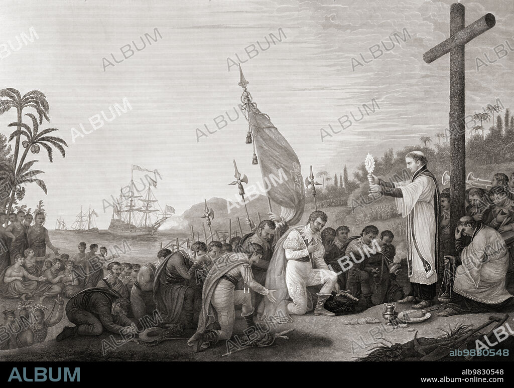 Joseph Cinqué, c. 1814 - c. 1879, leader of the 1839 revolt on the slave ship La Amistad. He was born in what is now Sierra Leone. He was the principal character of the Steven Spielberg film Amistad which recreated the events. In the film he was played by Djimon Hounsou. From an engraving by John Sartain after the painting by Nathaniel Jocelyn.
