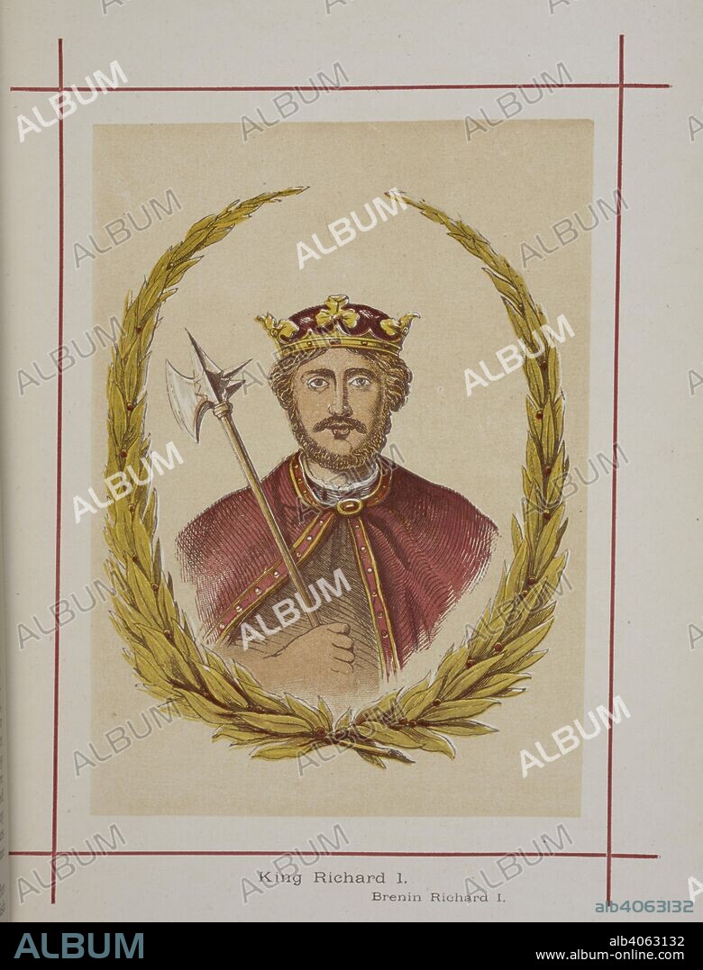 HENRY TYRRELL. King Richard I. A History of England for the Young. London ; New York : London Printing & Publishing Co., [1872, 73]. Source: 9504.ff.7 vol.I plate before page 98.