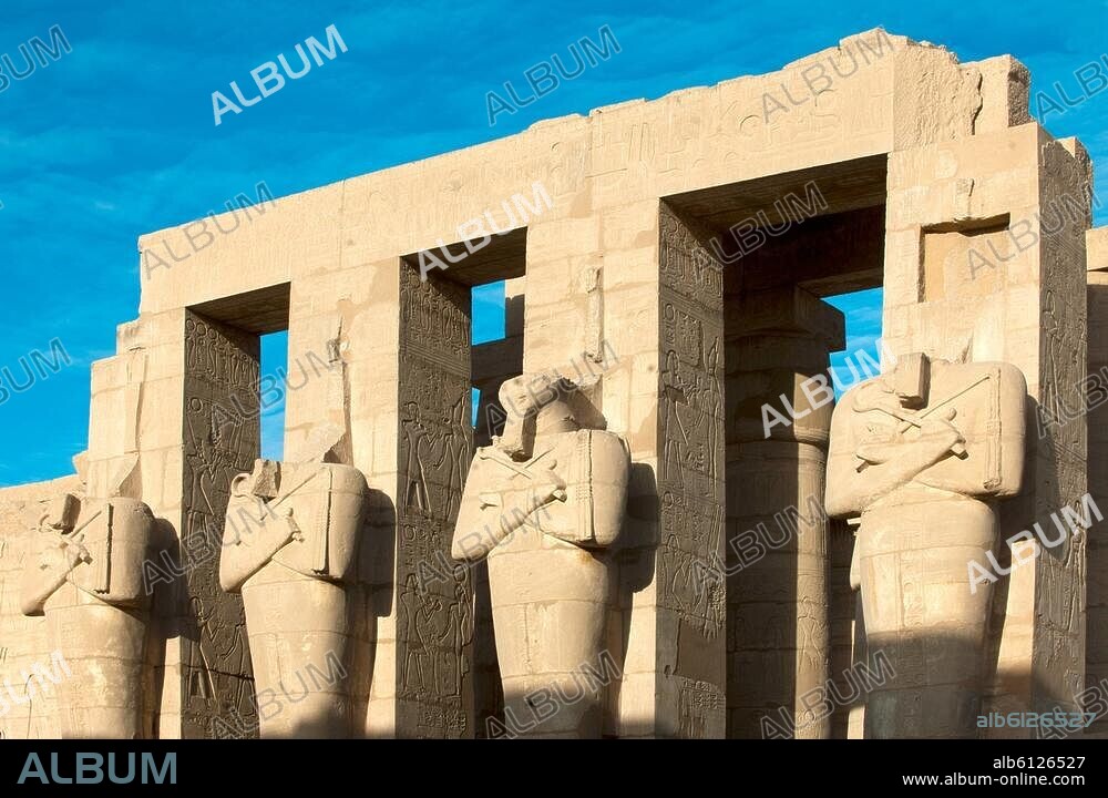 Aegypten, Luxor, Theben-West, Ramesseum-der Totentempel Ramses II.