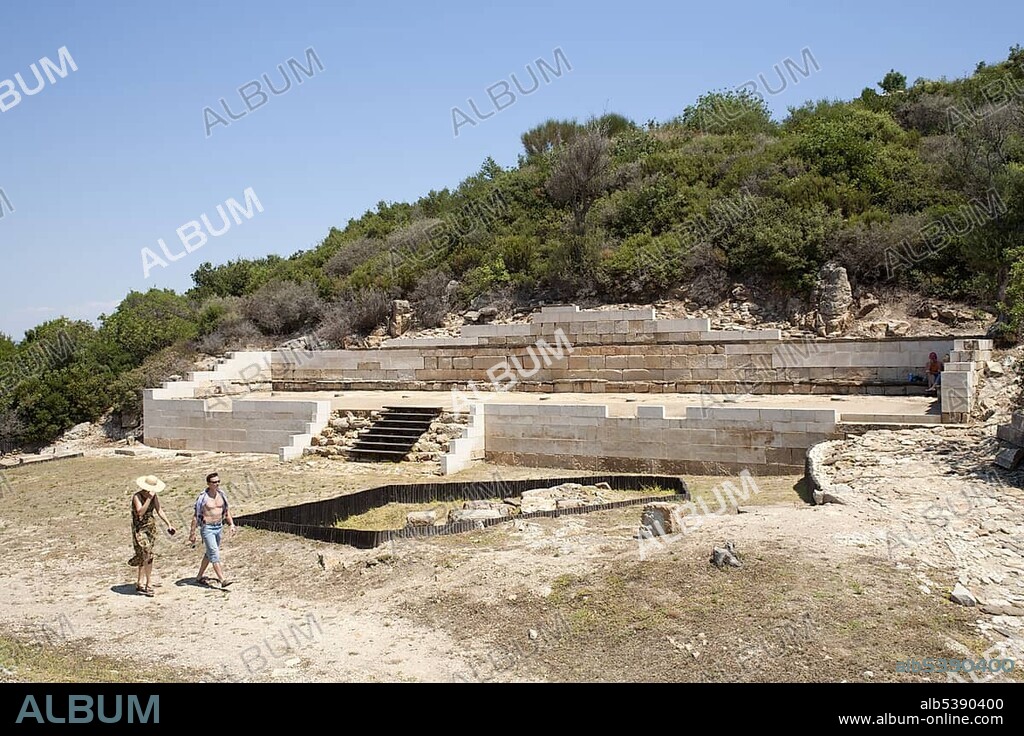 Ancient Stagira archaeological site near Olympiada, Chalcidice Peninsula, Central Macedonia, Greece, Europe.
