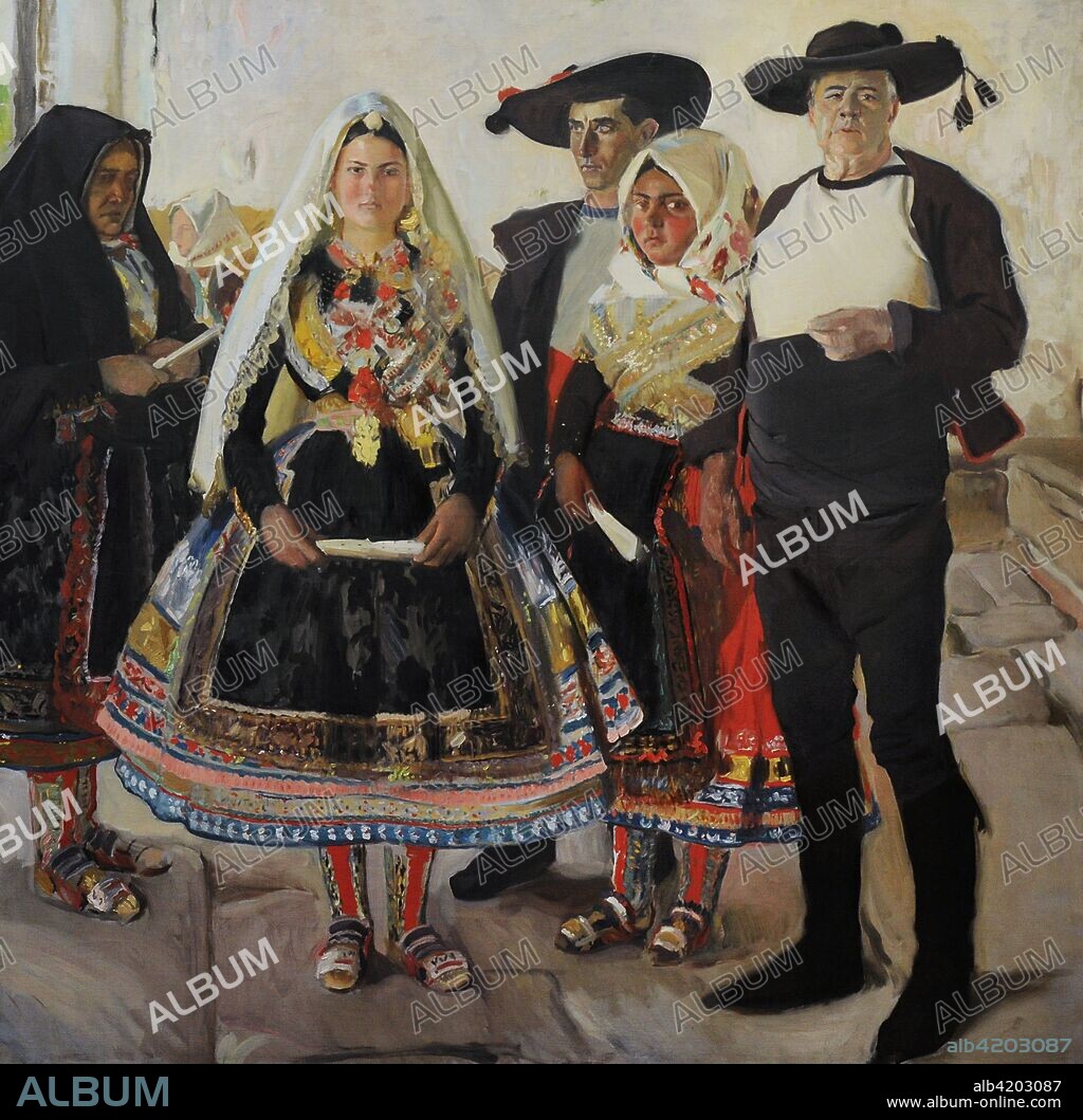 Joaquín Sorolla y Bastida (1863-1923). Pintor español. Tipos de Lagartera, 1912. Oleo sobre lienzo, 200 x 206,5 cm. Museo Sorolla. Madrid. España.