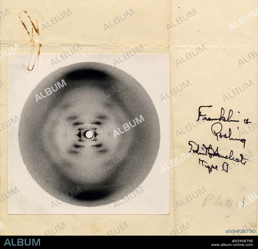Rosalind Franklin's B-Form of DNA, 1952
