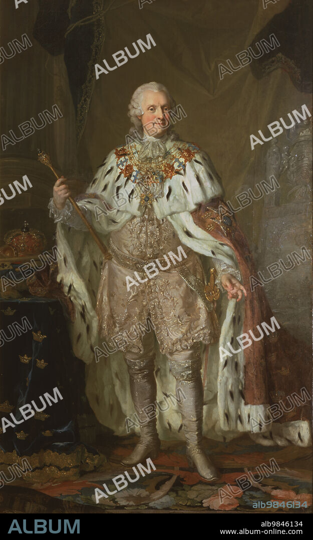 LORENS PASCH THE YOUNGER. Adolf Fredrik, 1710-1771, King of Sweden, Duke of Holstein-Gottorp, late 18th-early 19th century.