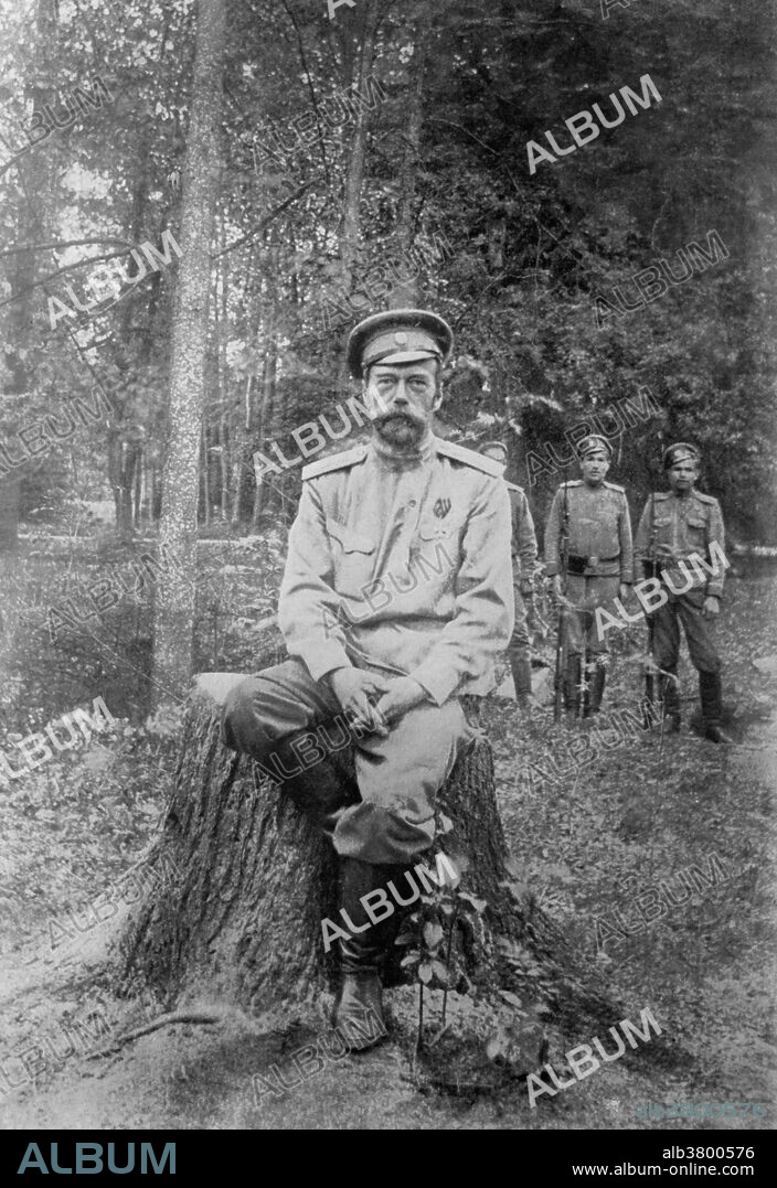 Undated photograph of Nicholas Romanov in military dress. Nicholas II (May 18, 1868 - July 17, 1918) was the last Emperor of Russia, Grand Duke of Finland, and titular King of Poland. His official short title was Nicholas II, Emperor and Autocrat of All the Russias. He has often been referred to as Saint Nicholas the Martyr. Nicholas II ruled from 1894 until his abdication in 1917. His reign saw Imperial Russia go from being one of the foremost great powers of the world to economic and military collapse. Enemies nicknamed him Bloody Nicholas because of the Khodynka Tragedy, the anti-Semitic pogroms, Bloody Sunday, the violent suppression of 1905 Revolution, and his execution of political opponents. He abdicated following the February Revolution of 1917 during which he and his family were imprisoned. Nicholas II, his wife, his son, his four daughters, the family's medical doctor, the Emperor's footman, the Empress' maidservant, and the family's cook were executed in the same room by the Bolsheviks on the night of July 17, 1918. This led to the canonization of Nicholas II, his wife the Empress Alexandra and their children as passion bearers, a category used to identify believers who, in imitation of Christ, endured suffering and death at the hands of political enemies, on August 15, 2000.