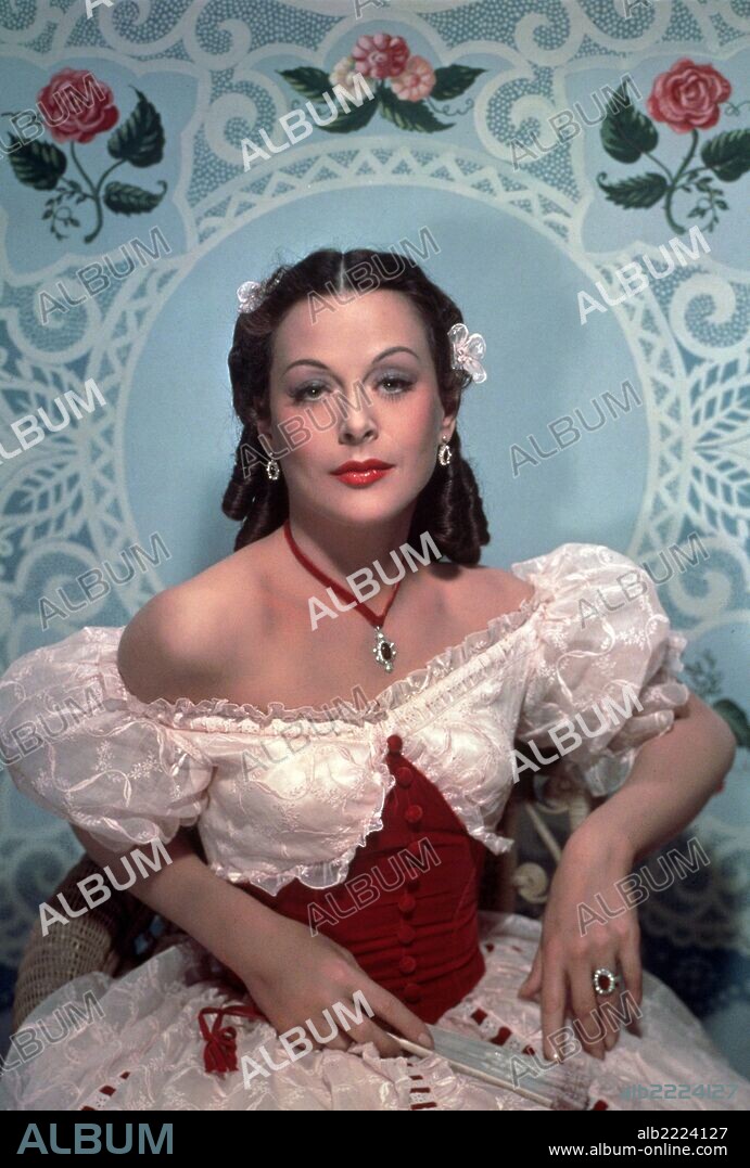 HEDY LAMARR en NOCHE EN EL ALMA, 1944 (EXPERIMENT PERILOUS), dirigida por JACQUES TOURNEUR. Copyright RKO.
