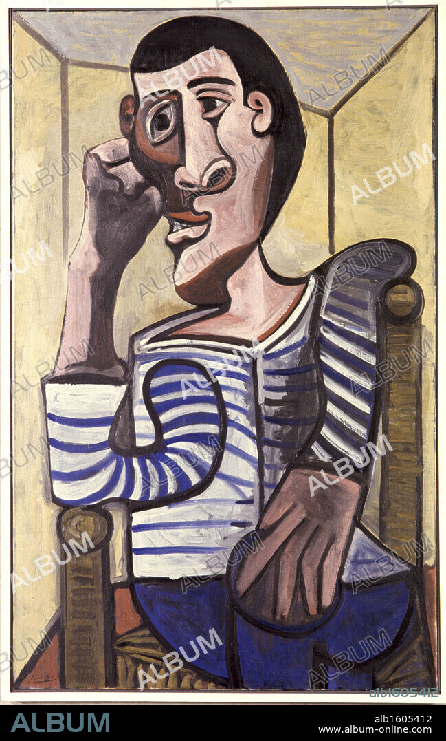 Sailor by Pablo Picasso, Oil painting, 23 October 1943, 1881-1973, USA, New York State, New York City, Collection of Victor Ganz.