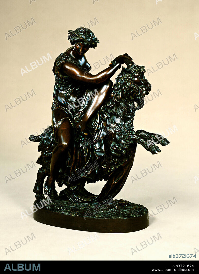 PHILIPPE-LAURENT ROLAND. Bacchante with a Goat. Dated: 1796, cast 1798. Dimensions: height with base: 41.4 cm (16 5/16 in.). Medium: bronze.