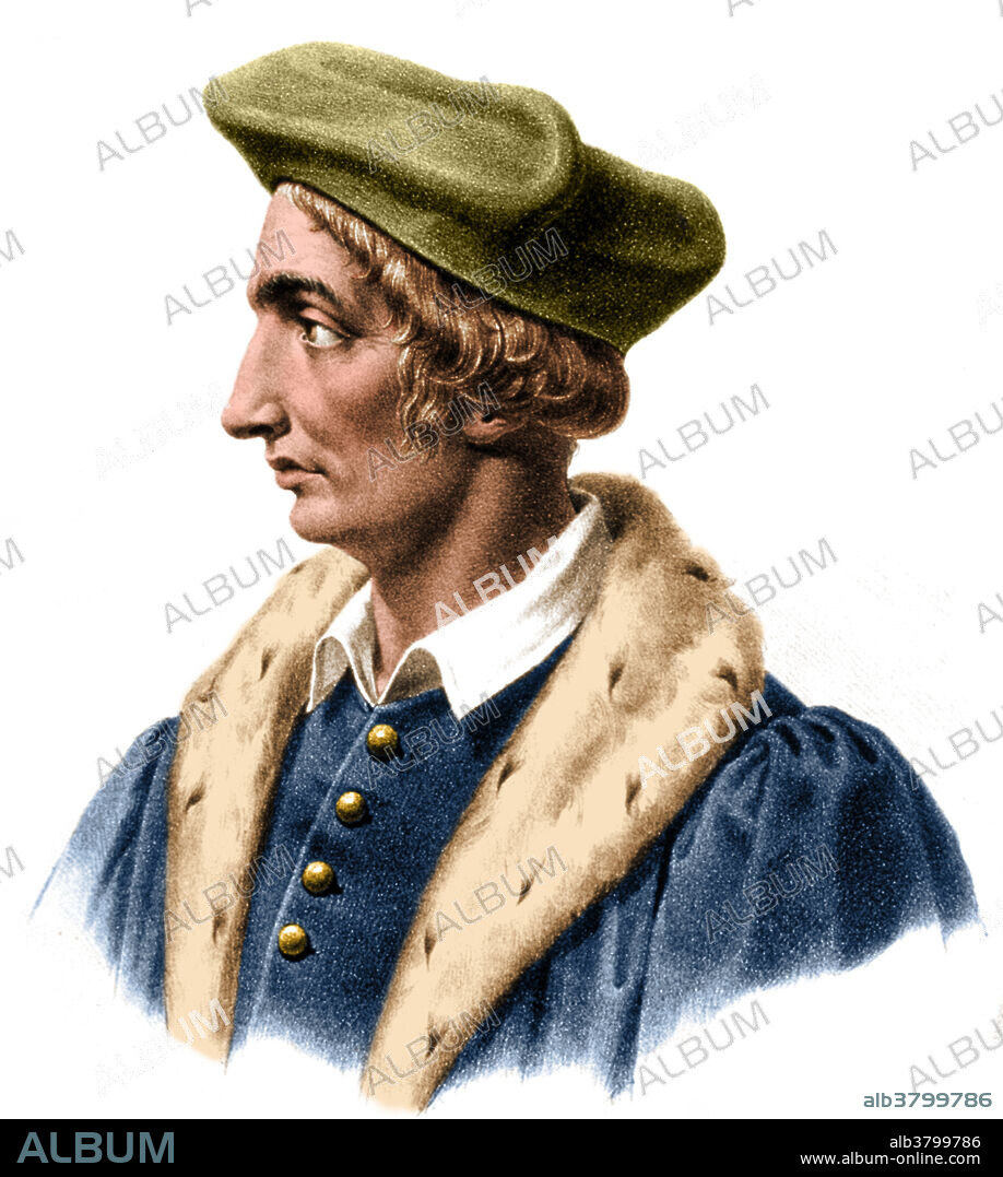 Jean Francois Fernel (1497-1558) was a French physician who introduced the term physiology to describe the study of the body's function. He was the first person to describe the spinal canal. The lunar crater Fernelius is named after him. His mathematical and astronomical studies included: Cosmotheoria (1528) determination of a degree of arc of the meridian, Monalosphaerium(1526), and De proportionibus (1528).