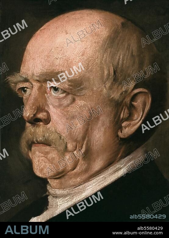 Bismarck, Otto von Staatsmann Schönhausen 1.4.1815 - Friedrichsruh 30.7.1898. Porträt. Gemälde, um 1890, von Franz von Lenbach (1836-1904).