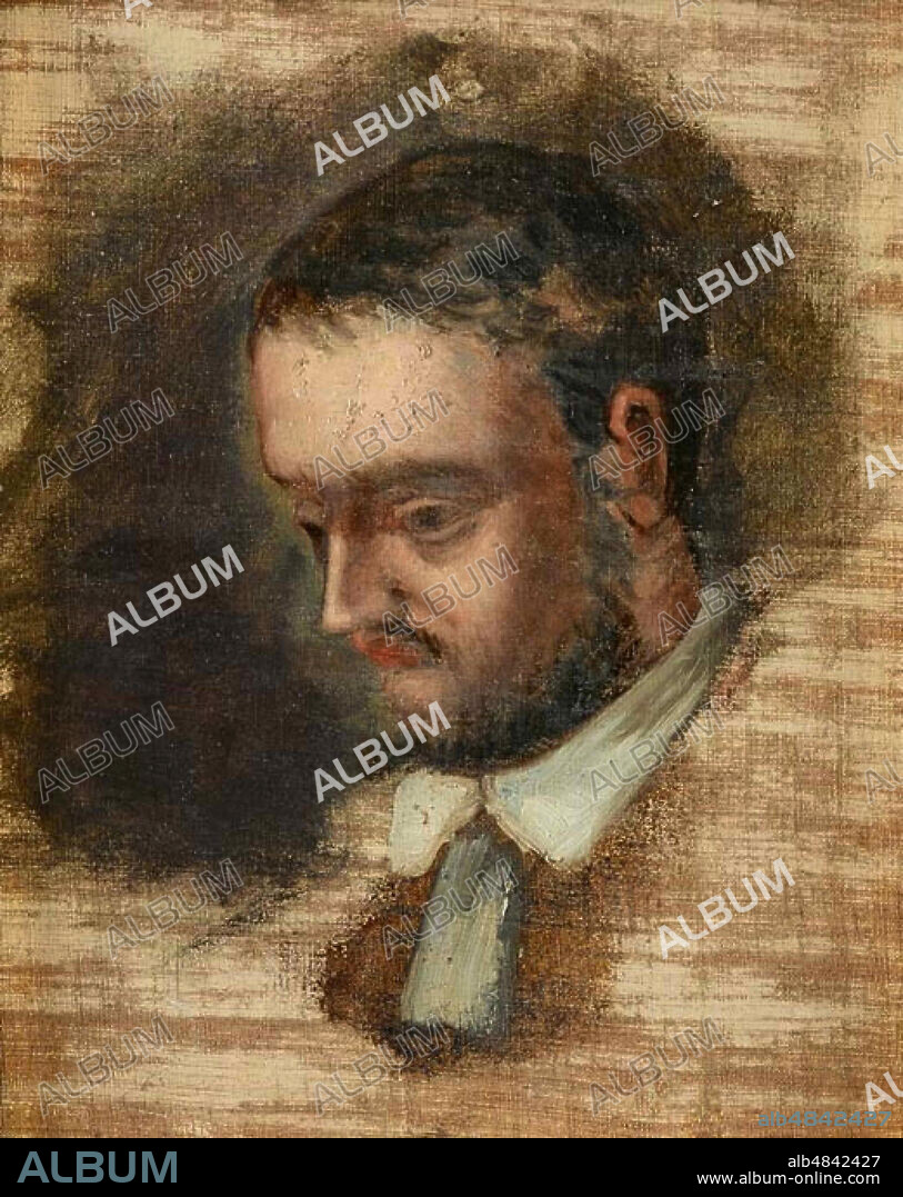 PAUL CÉZANNE. Portrait of Émile Zola (1840-1902).