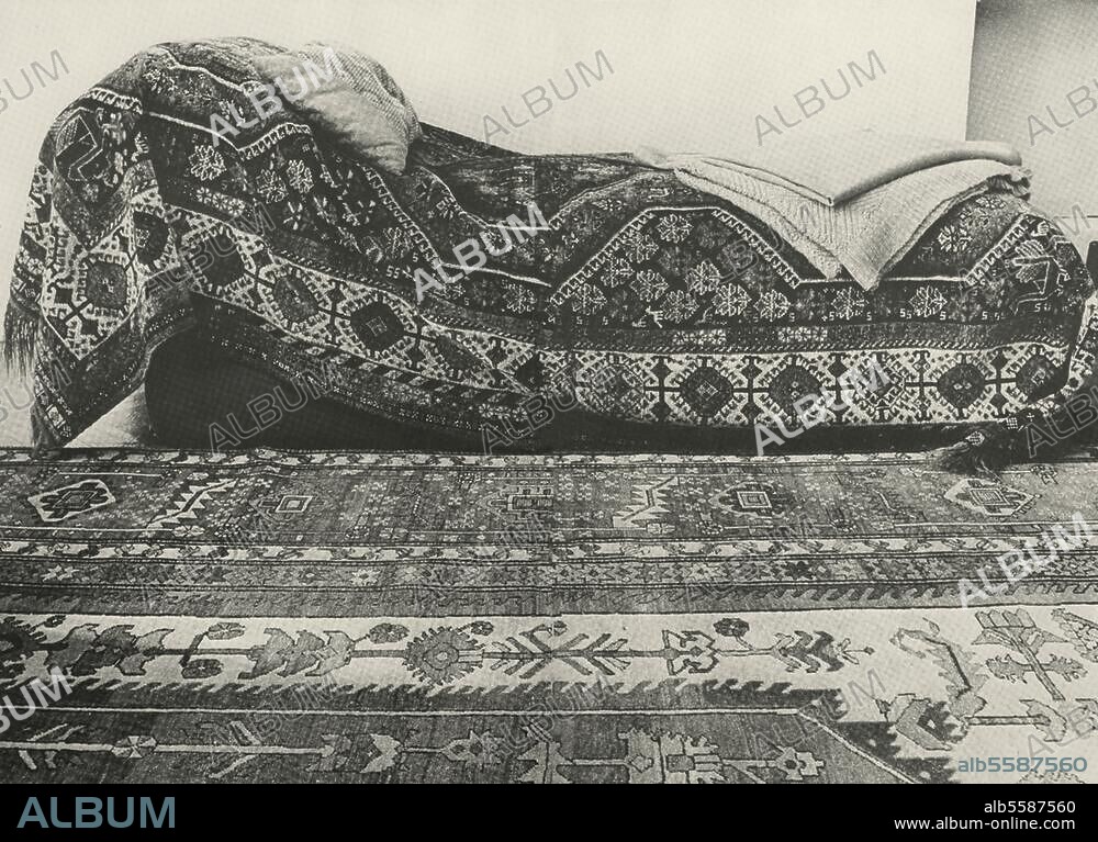 Freud, Sigmund Neurologist, founder of psychoanalysis, 1856-1939. The couch in Freud's consulting room in London. Photo.