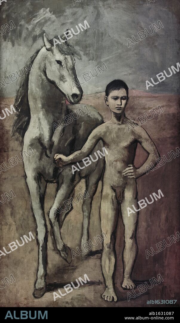 Boy Leading a Horse by Pablo Picasso, oil on canvas, 1906, 1881-1973.