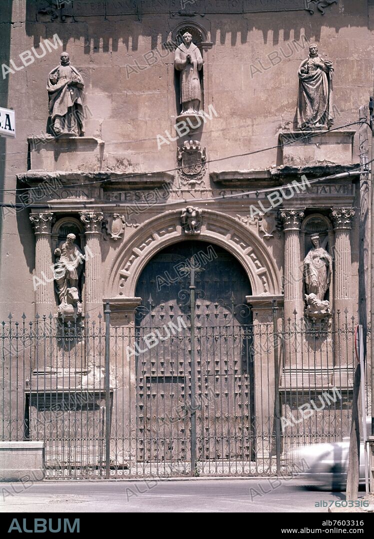 PORTADA DE LA IGLESIA DE SAN ESTEBAN DE MURCIA - SIGLO XVI - RENACIMIENTO ESPAÑOL.