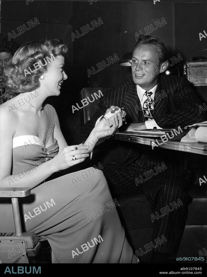 IDA LUPINO and RICHARD WIDMARK in ROAD HOUSE, 1948, directed by JEAN NEGULESCO. Copyright 20TH CENTURY FOX.