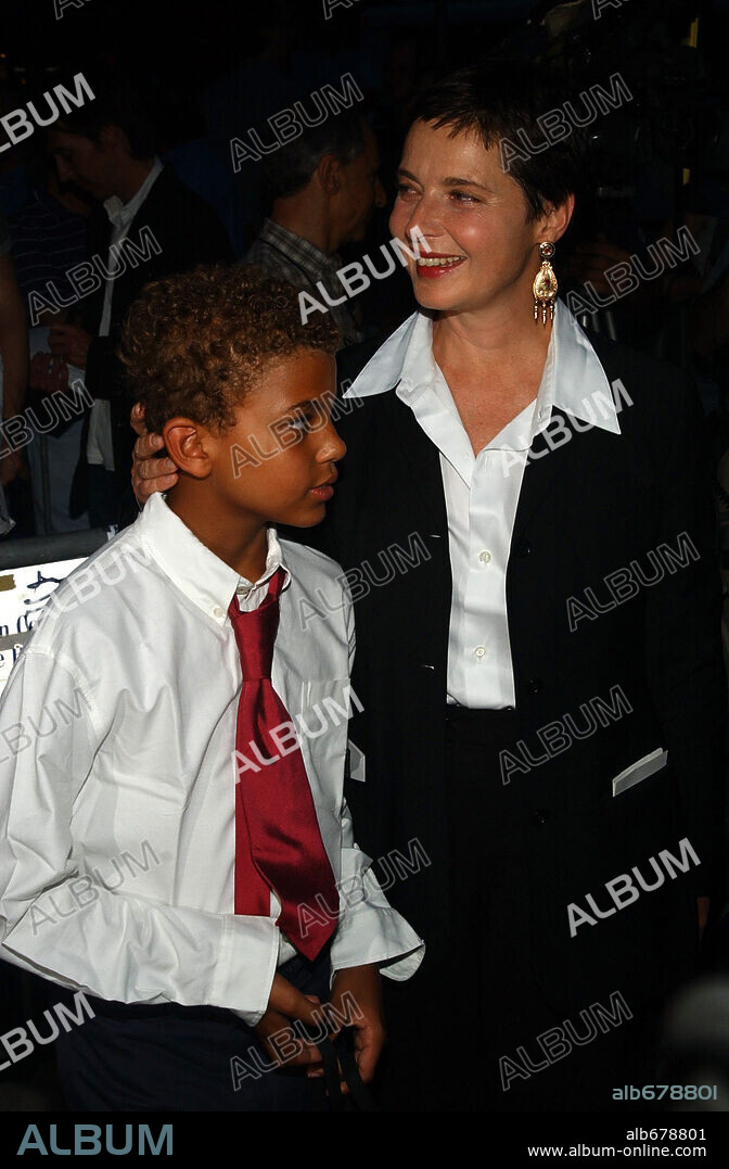 Aug 11, 2003; New York, NY, USA; Actress ISABELLA ROSSELLINI and adopted son ROBERTO ROSSELLINI at the Casablanca-60th Anniversary Celebration Screening with guest panelists. Warner Home Video and MODA Entertainment commemorate the August 5 special DVD release. The event took place at Alice tully Hall at Lincoln center. Mandatory Credit: Photo by Dan Herrick-KPA / KEYSTONE Pictures. (©) Copyright 2003 by Dan Herrick. 11/08/2003