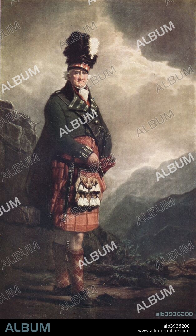 The Macnab, 1802. A portrait of Francis Macnab (1734-1816), landowner and 16th chief of Clan Macnab. From The Connoisseur Volume LXIII [Otto Limited, London, 1922.].