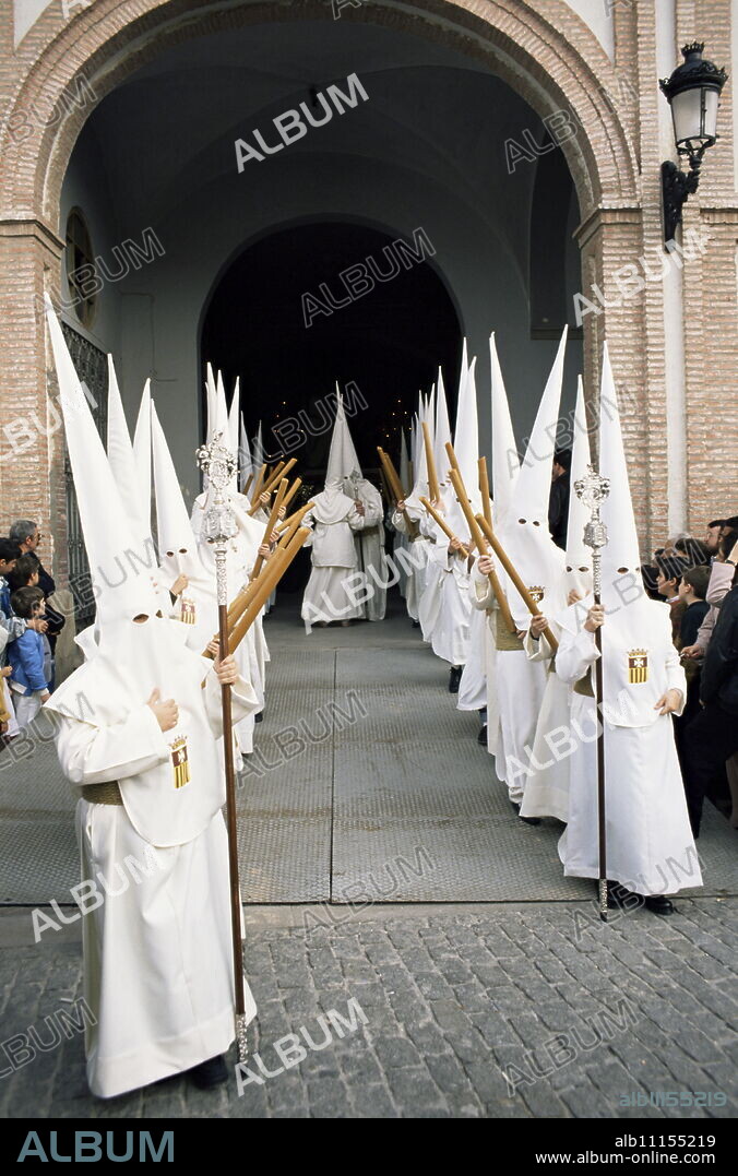 La Salud Brotherhood, Palm Sunday, Easter Week, Malaga, Andalucia (Andalusia), Spain, Europe.