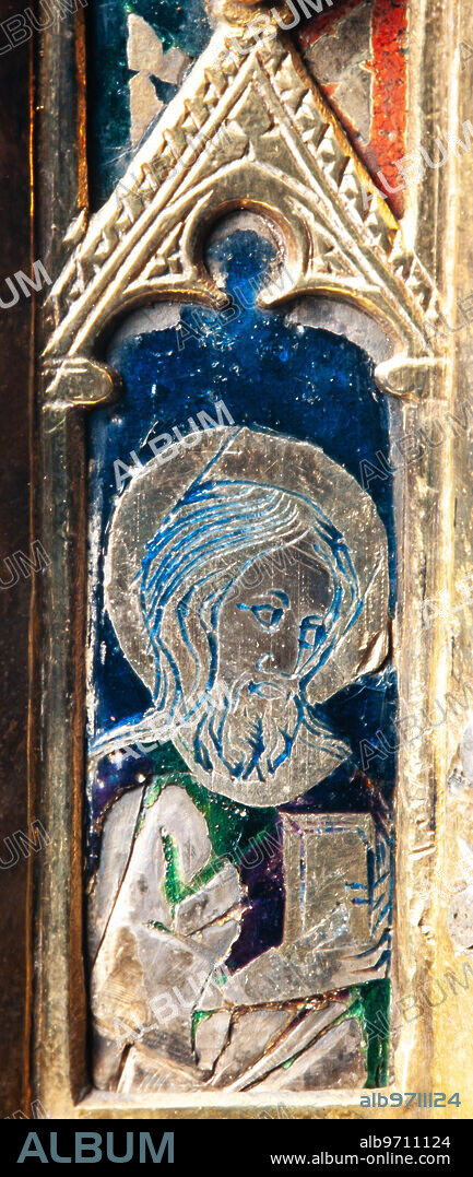 Atribuido a Pere Bernés, Vera Cruz, 1350-1360. Museu-Tresor de la Catedral de Girona / Museo Tesoro de la Catedral de Gerona.