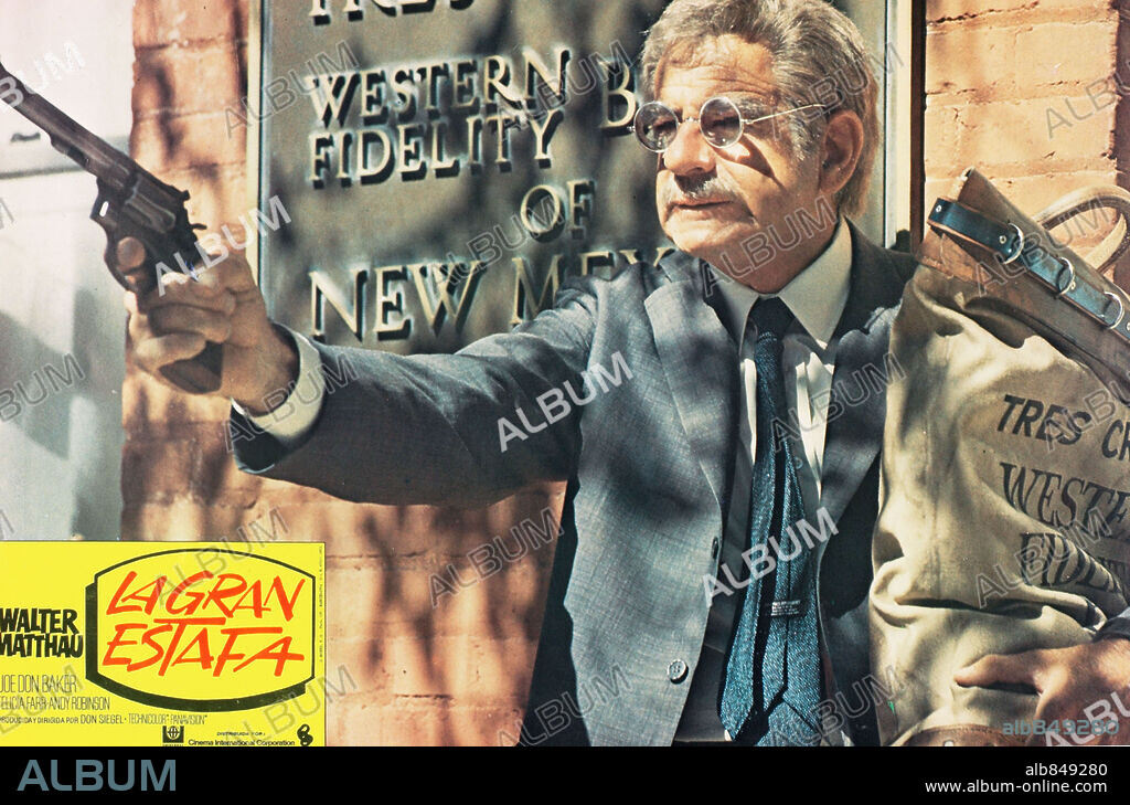 WALTER MATTHAU en LA GRAN ESTAFA, 1973 (CHARLEY VARRICK), dirigida por DON SIEGEL. Copyright UNIVERSAL PICTURES.