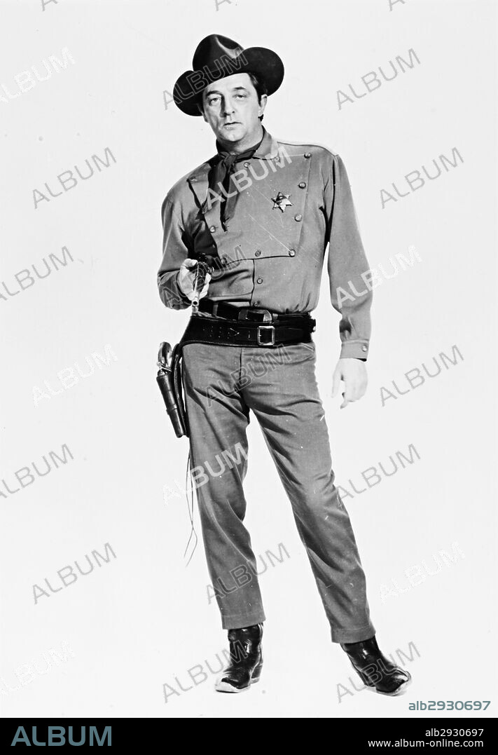 ROBERT MITCHUM en EL DORADO, 1966, dirigida por HOWARD HAWKS. Copyright PARAMOUNT PICTURES.