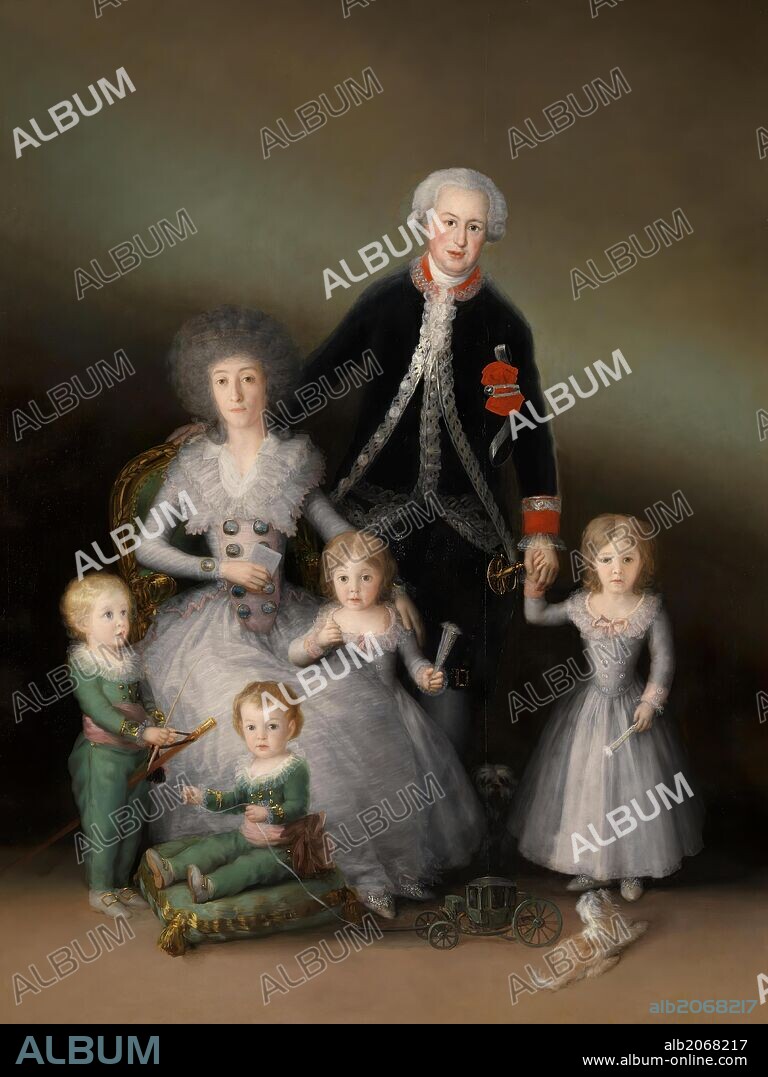 Francisco de Goya y Lucientes / 'Los duques de Osuna y sus hijos', 1787, Escuela Española, Óleo sobre Lienzo, 225 cm x 174 cm, P00739.