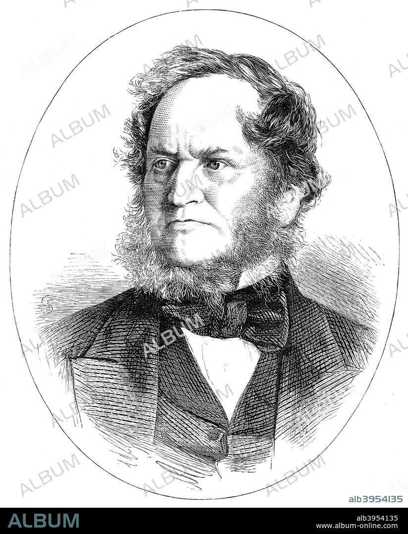Edward Geoffrey Smith-Stanley, 14th Earl of Derby, British statesman and prime minister, 19th century. Illustration from The life and times of Queen Victoria, by Robert Wilson, (1900).