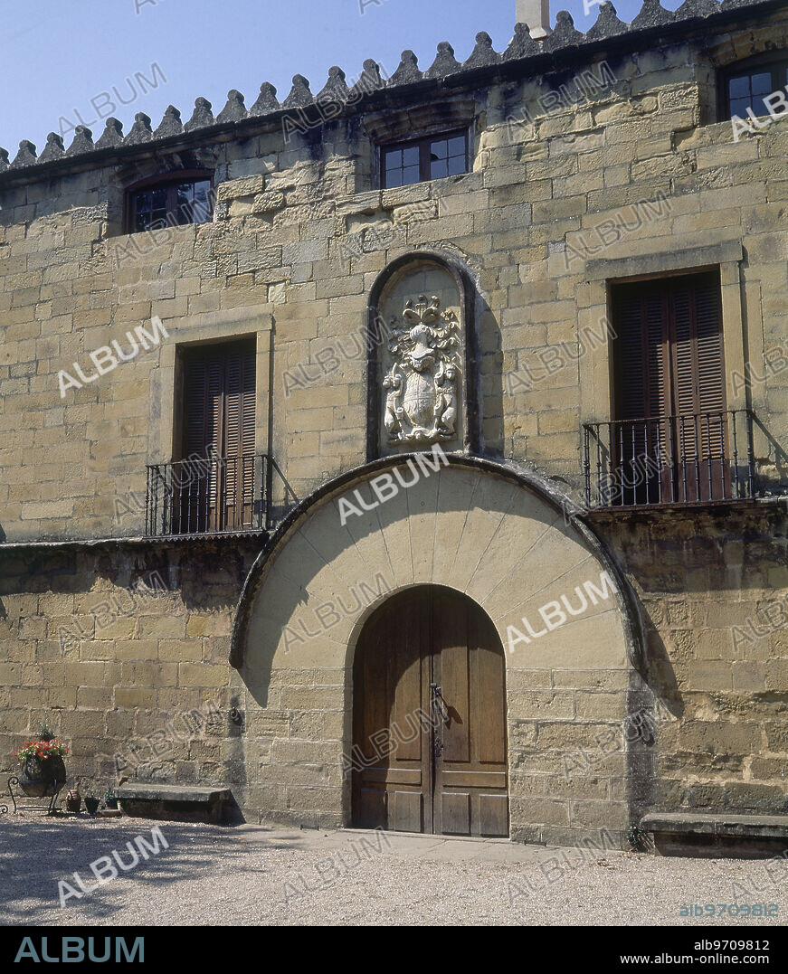 PALACIO DE LOS NARROS - PUERTA - FOTO AÑOS 80.