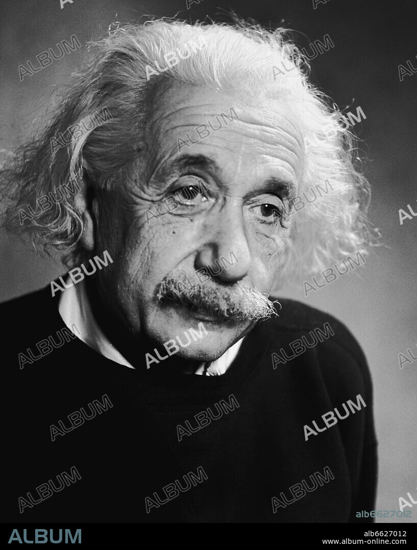 Albert Einstein in 1946. Portrait by photographer Fred Stein (1909-1967) who emigrated 1933 from Nazi Germany to France and finally to the USA. 1946