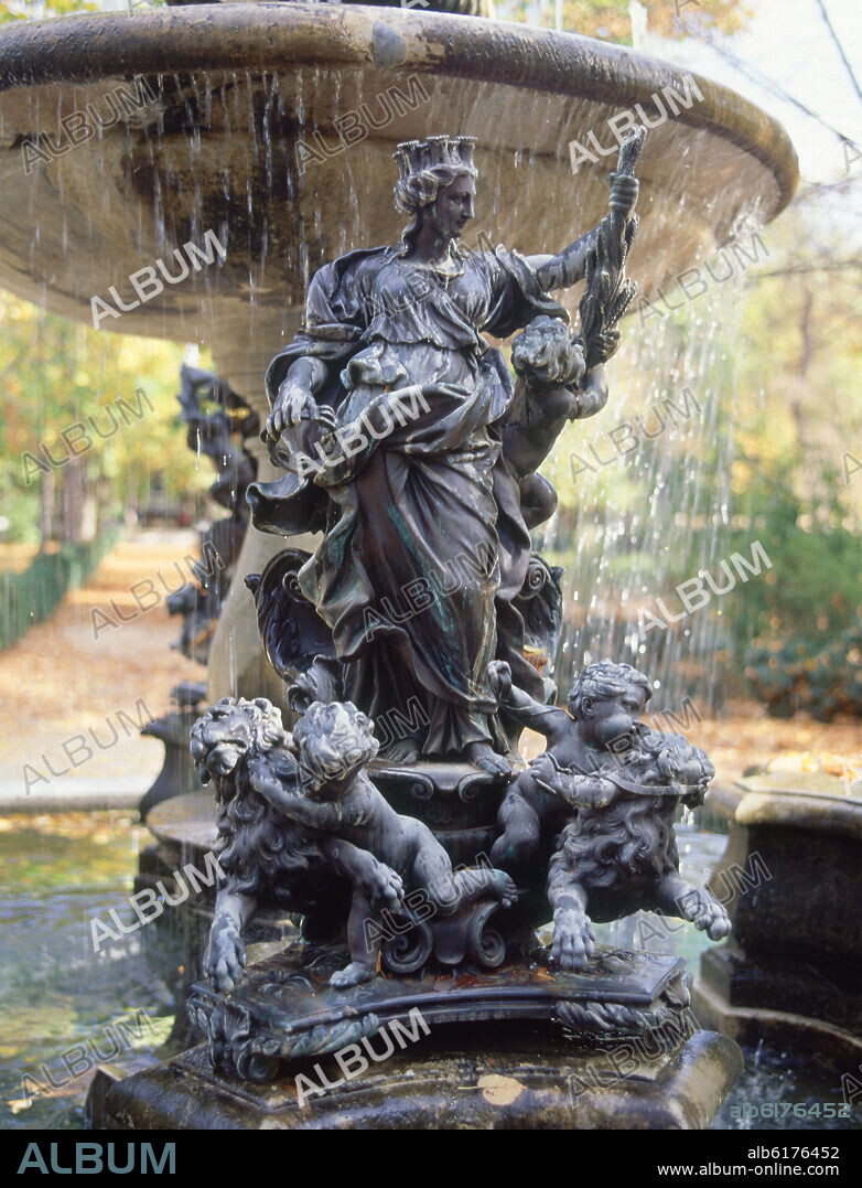DETALLE DE CIBELES EN LA FUENTE DE NEPTUNO- S XVII.