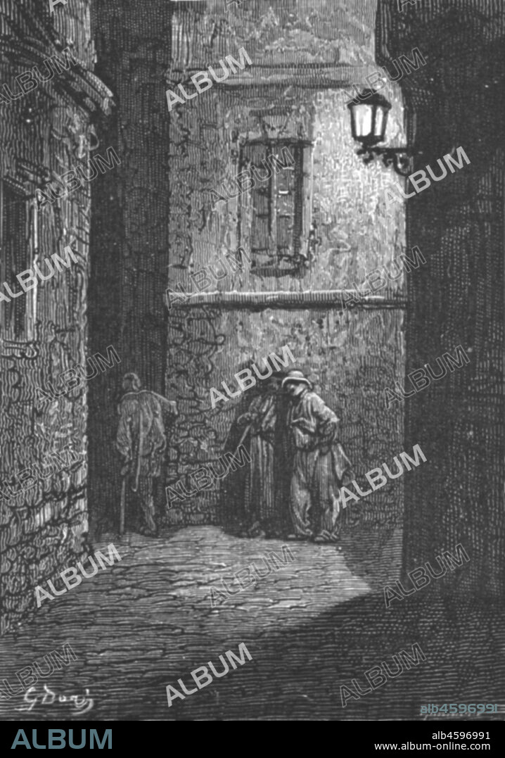 PAUL GUSTAVE DORÉ. 'Whitechapel-A Shady Place', 1872. From, "LONDON. A Pilgrimage" by Gustave Dore and Blanchard Jerrold. [Grant and Co., 72-78, Turnmill Street, E.C., 1872].