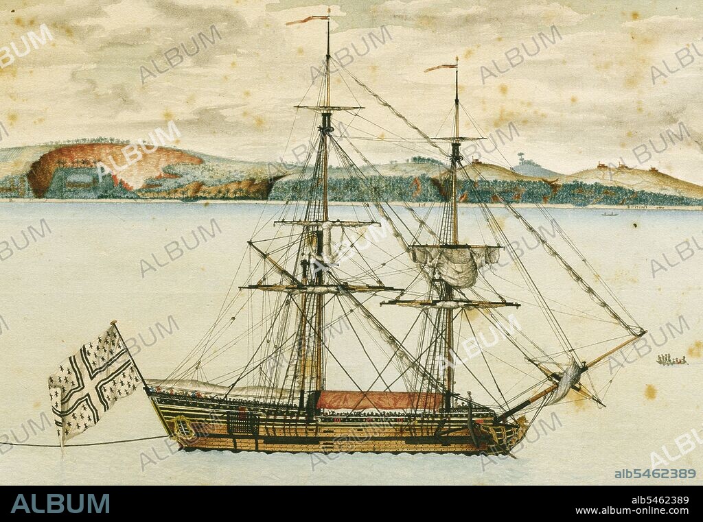 The ship The Séraphique Marie of Nantes, outfitted by Mr Gruel, for Angola, under the command of Gaugy, who dealt in Loango, whose sight is below the quantity of 307 captives.