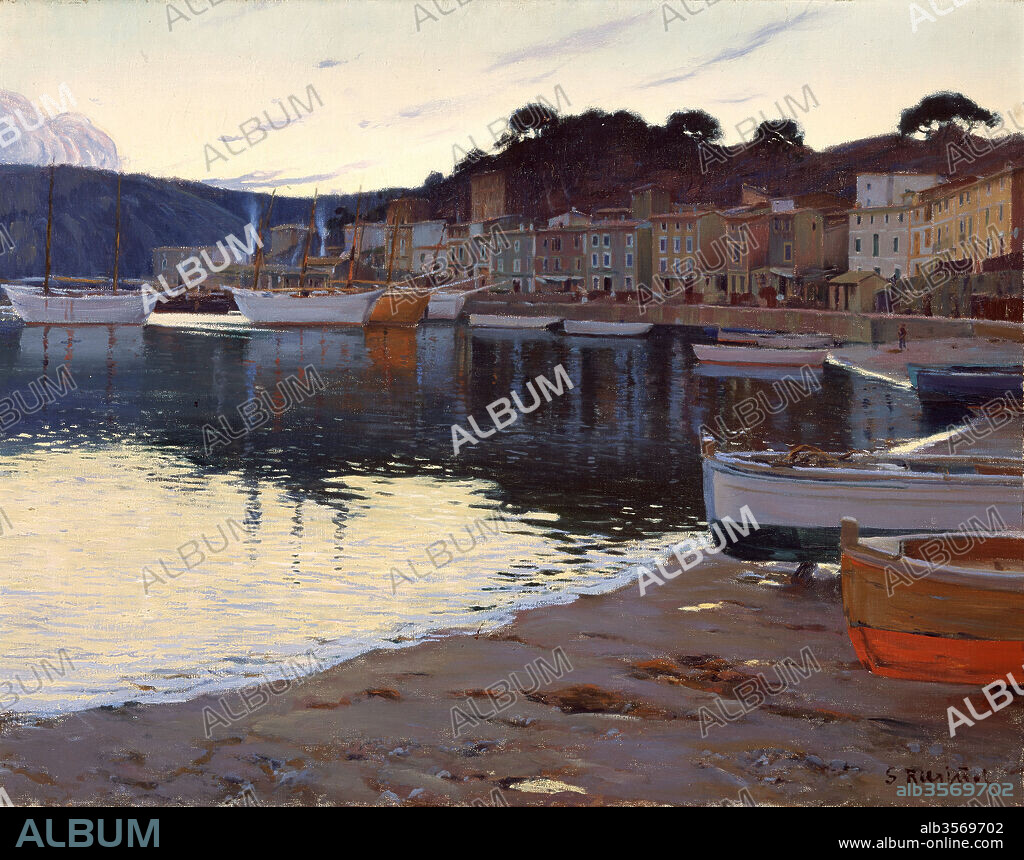SANTIAGO RUSIÑOL. Santiago Rusiñol / 'The port of Sóller, III', 1903, Oil on canvas, 81,5 x 106,5 cm.