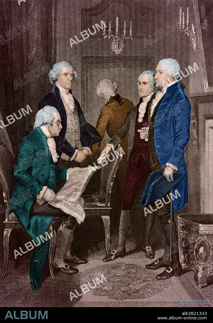 The first presidential administration in 1789. From left to right