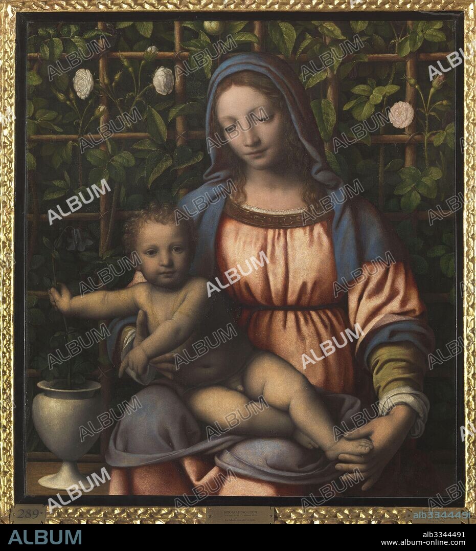 BERNARDINO LUINI. The Madonna of the Rose Garden (Madonna del Roseto).
