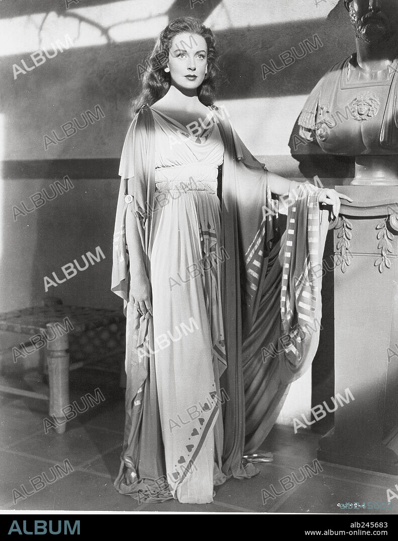 DEBORAH KERR in JULIUS CAESAR, 1953, directed by JOSEPH L. MANKIEWICZ. Copyright M.G.M.