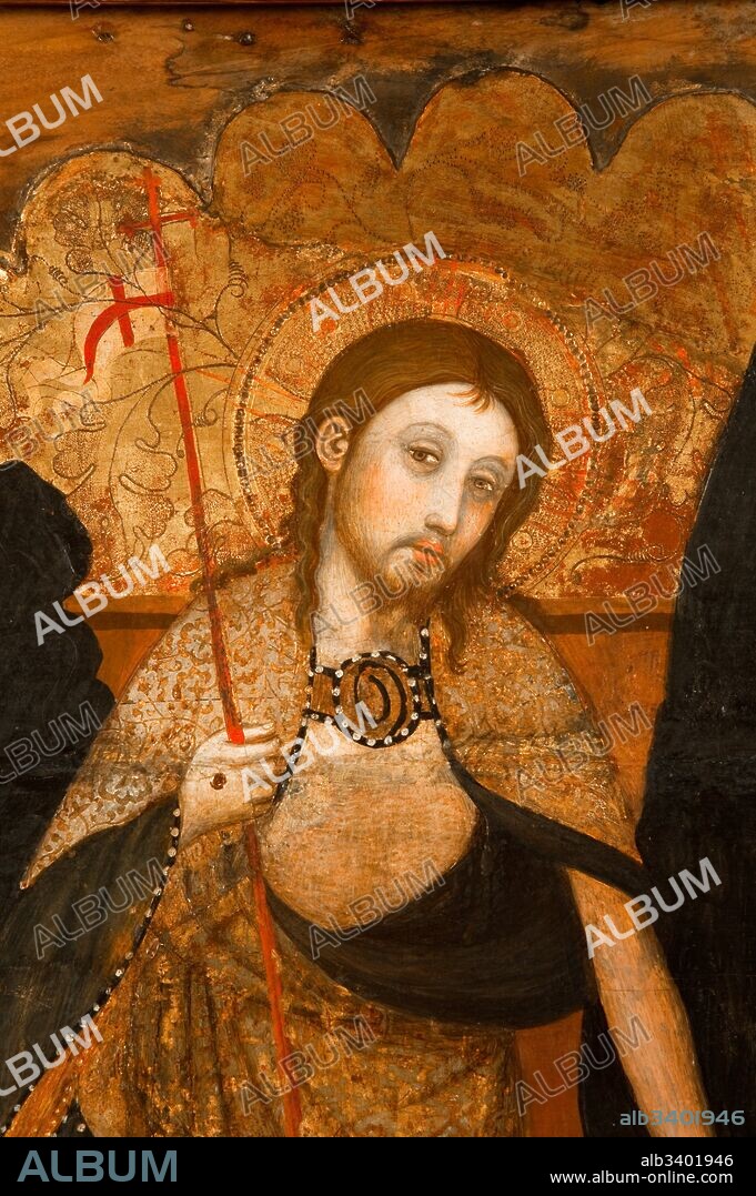 Pere Serra / Detalle de la escena de la resurrección de Cristo, perteneciente al retablo de Sant Pere de Cubells, Siglo XIV, 75x58 cm.