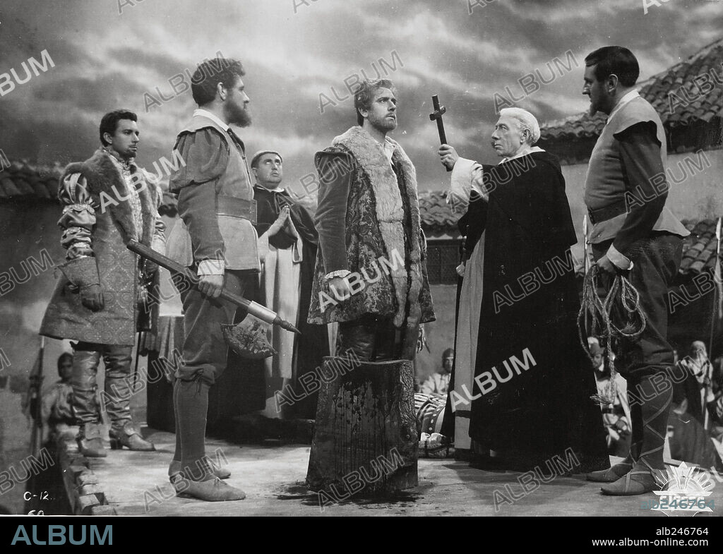 ANTONIO CASAS et NICOLAS PERCHICOT dans LA LEONA DE CASTILLA, 1951, réalisé par JUAN DE ORDUÑA.