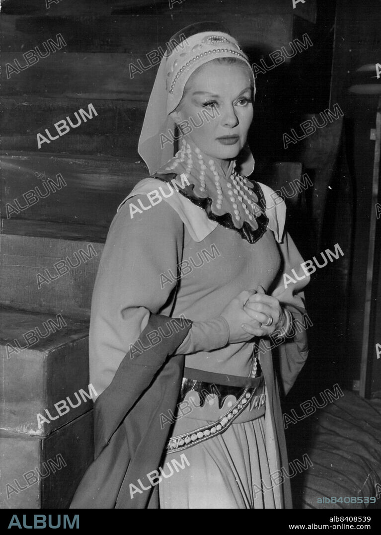 Old Vic Production of Henry IV.Ann Todd as Lady Percy in part one of Shakespears ' Henry IV ' at the old Vic Wednesday (27.4.55.). May 05, 1955.