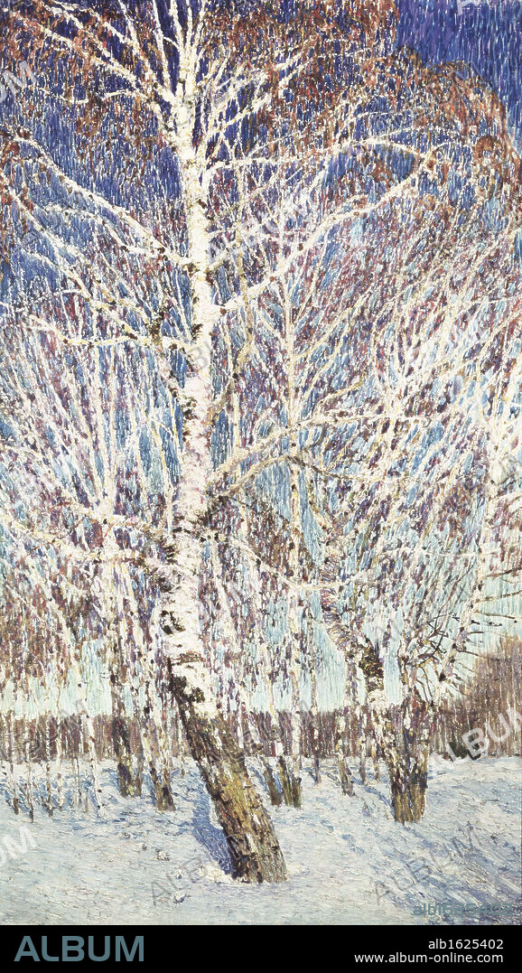 February by Igor Grabar, oil on canvas, 1904, 1871-1960, Russia, Moscow, Tretyakov Gallery.
