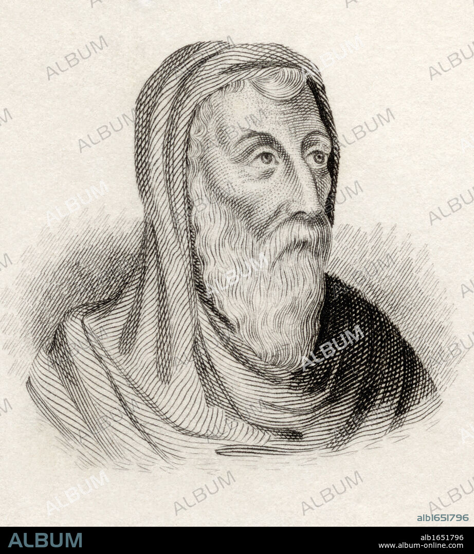 Saint Athanasius of Alexandria born circa 293 died 373 also known as Athanasius the Great, Pope Athanasius I of Alexandria, and Athanasius the Apostolic. Christian theologian, bishop of Alexandria, Church Father, and noted Egyptian leader of the fourth century. From the book Crabbes Historical Dictionary published 1825.